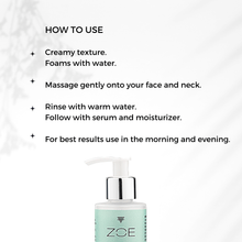 Load image into Gallery viewer, best face wash, face wash, organic face wash, goat milk face wash, dry skin, sensitive skin, zoe skincare, gentle face wash, all natural face wash, best face wash, face cleanser, 
